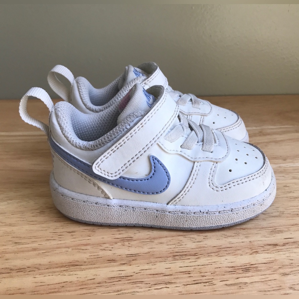 Nike Court Borough Low Recraft “Summit White Cobalt Bliss” Size: US Toddler 5C